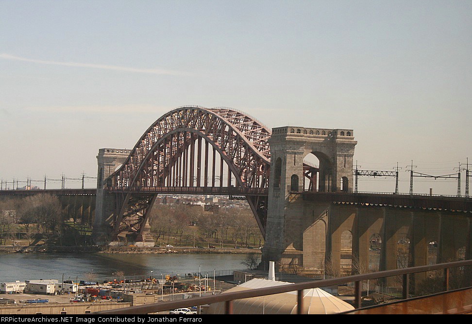 Crossing the Hell Gate Bridge